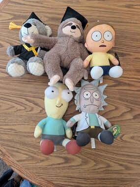 Rick and Morty Plush Toy Bundle - Assorted Colors